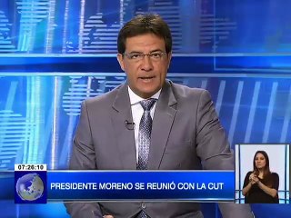 Presidente Lenìn Moreno se reunió con dirigentes de la  CUT