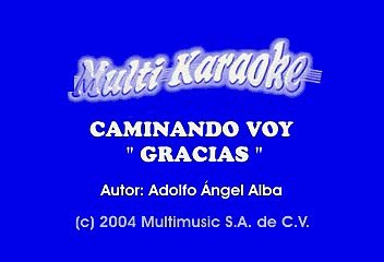 Los Temerarios - Caminando voy gracias (Karaoke)