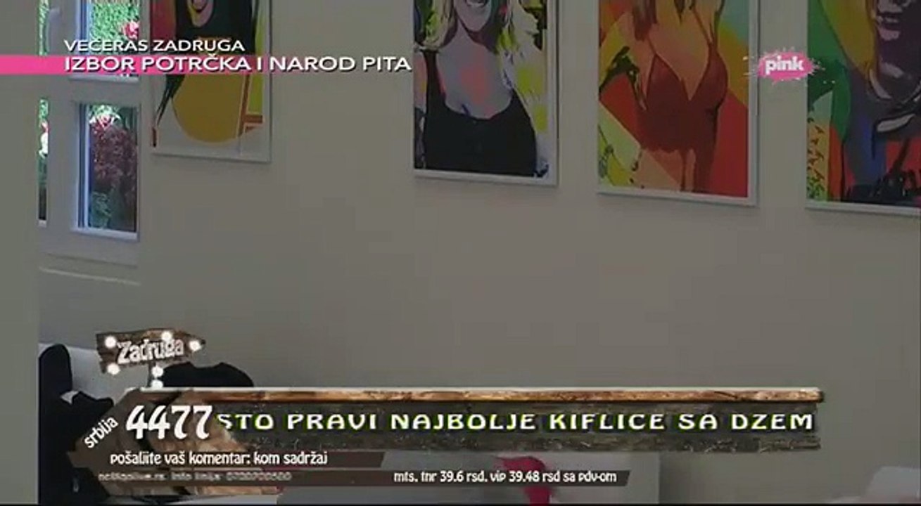Mina Vrbaski se presvlaci - Zadruga 1.dan 2017