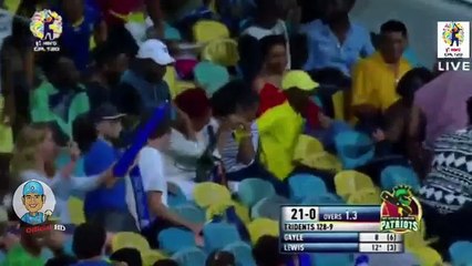 Evin Lewis 97 Runs Off 30 Balls - 11 Sixes - Sep 4 CPL 2017 vs St Kitts and