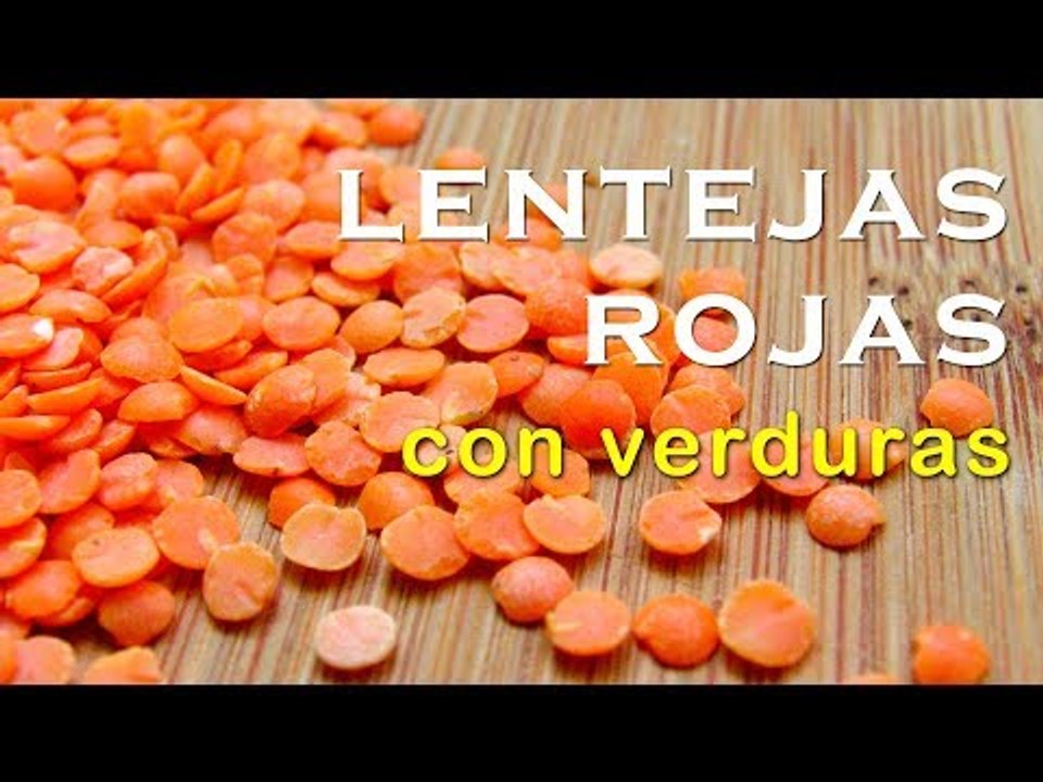 Lentejas rojas con verduras | Receta vegana paso a paso
