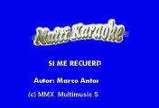 Marco Antonio Solis - Si Me Recuerdas (Version Bachata) (Karaoke)