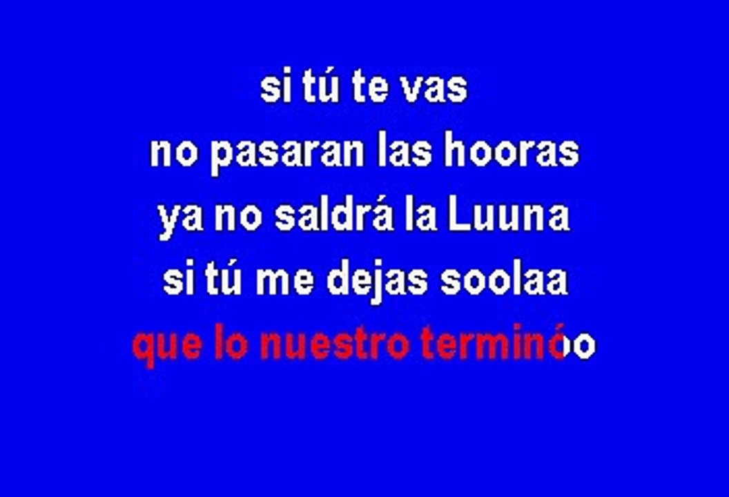 Maria Jose - Mi Amor, Amor (Karaoke)