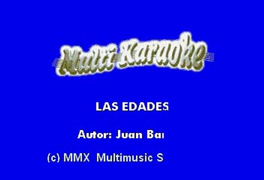 Roberto Tapia - Las Edades (Karaoke)