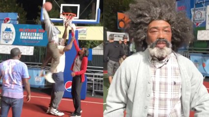 Nate Robinson POSTERIZES Shaq on 'Uncle Drew' Set