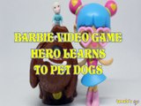 BARBIE VIDEO GAME HERO LEARNS TO PET DOGS DUKE LITTLE ELSA , THE SECRET LIFE OF PETS, BLUE SKY, FROZEN , DISNEY PIXAR,