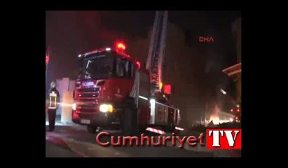 İstanbul'da korkutan fabrika yangını