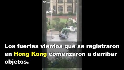 Vientos De Huracan Irma voltea camioneta y aplasta a hombre