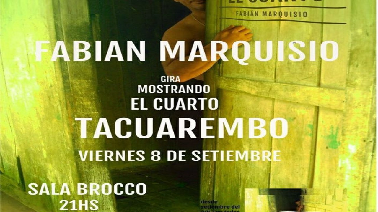 INVITACIÓN - FABIÁN MARQUISIO EN TACUAREMBÓ A BENEFICIO DE ATATEA