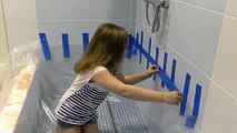 Bébé mal Dans le et de Piscine bain WC piscine en mousse de papier mauvais enfants inondent BPE