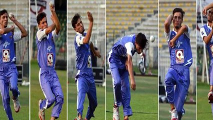 Yasir Jan Ambidestrous bowler bowling to England and West Indies players in nets at Lord's - YouTube