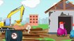 Le Camion Rouge et Pelleteuse - Voitures de construction - Vidéo Éducative de Voitures Pour Enfants