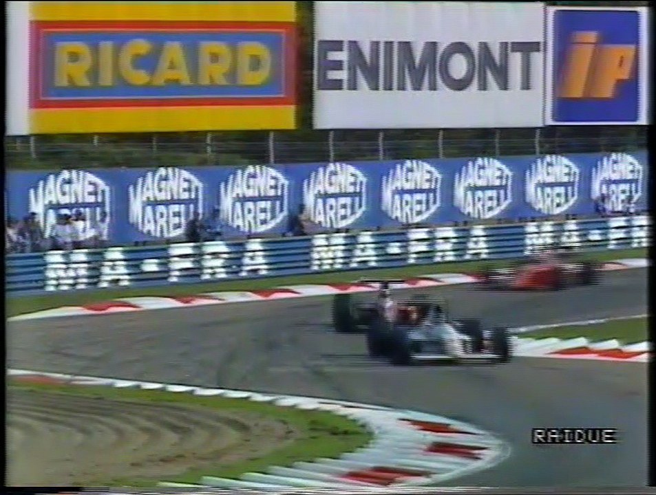 Gran Premio d'Italia 1990: Sorpasso di De Cesaris ad Alboreto con ostacolamento per Prost