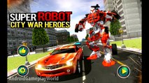 Androïde ville héros guerre Super robot gameplay fhd