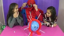 BALLOON POP CHALLENGE Surprise Toys inside a FULL ROOM of Balloons DisneyCarToys vs Spider