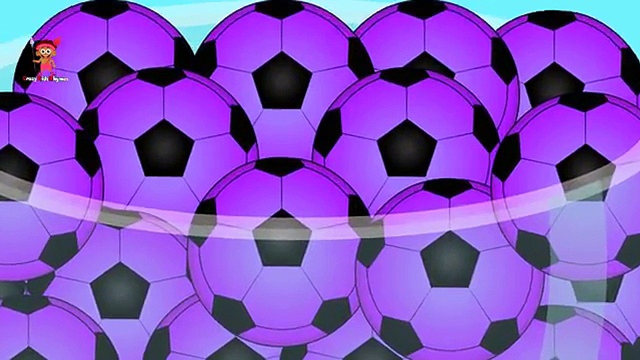Colors for Children to Learn with SoccerBall in Lollipop Colours Kids Learning Educational Videos