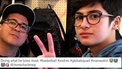 LOOK AGA and CHARLENE'S son ANDRES participates in US basketball training! Next KOBE PARAS