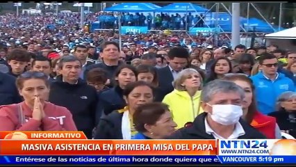 "Hay densas tinieblas que amenazan y destruyen la vida":papa Francisco en su primera misa en Colombia