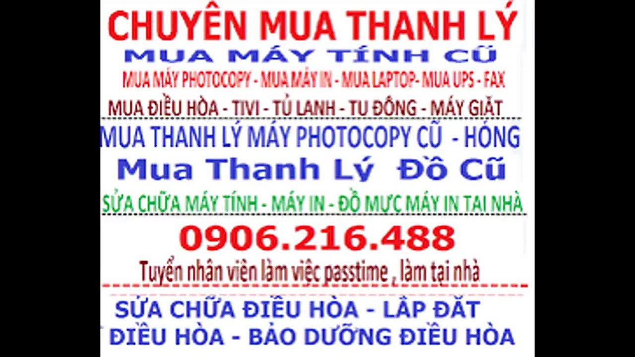 MUA THANH LY DIEU HOA,may giat ,tu lanh - Mua thanh ly may tinh , may in , may photocopy , do cu (9)