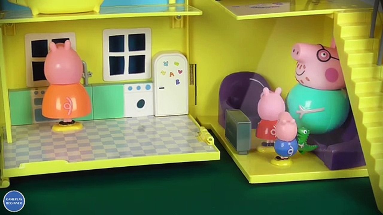 Maison maison papa de luxe maison boueux momie porc théâtre flaque Peppa playset nickelodeon la