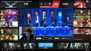 【叉燒老師來分析】IEM｜UOL vs FW #G2 2017/02/25