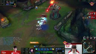 [CC Added] The 4 SKT does it again.. overcomes with a super play by Ahri! [ Full Game ]