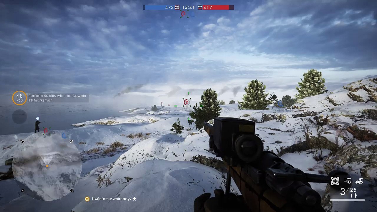 Midair jump sniper kill