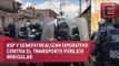 Enfrentamiento entre mototaxistas y policías en Xochimilco