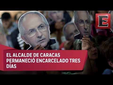 Opositor venezolano Antonio Ledezma vuelve a su casa bajo arresto domiciliario