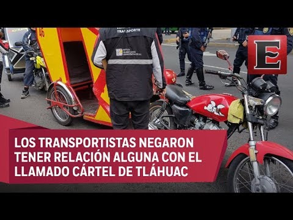 Mototaxistas de Tláhuac rechazan nexos con el crimen organizado
