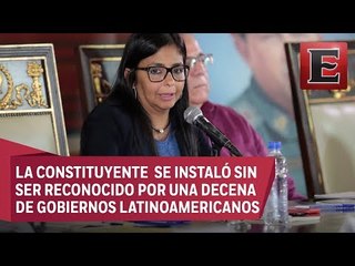 Delcy Rodríguez al mando de la Asamblea Constituyente en Venezuela