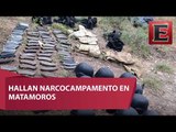 Hallan campamento de adiestramiento del narco en Matamoros