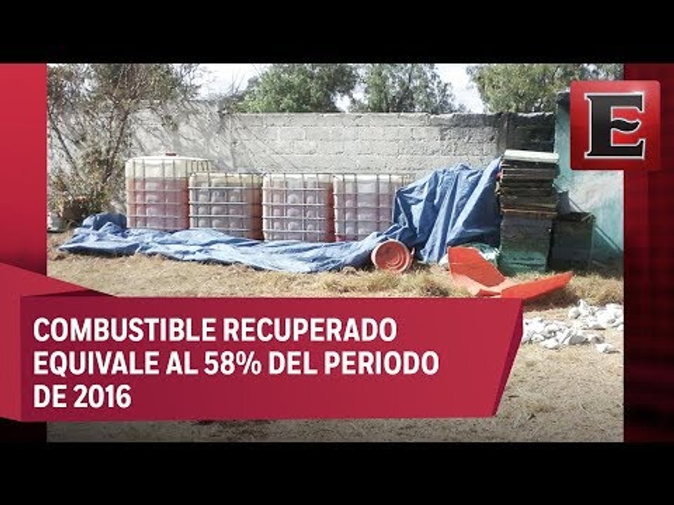 Recuperan 8 millones de litros de huachicol