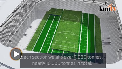 Pertama di dunia, spurs pamer stadium gabung dua padang