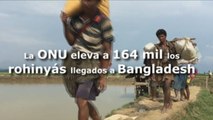 La ONU eleva a 164.000 los rohinyás llegados a Bangladesh