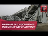 Lluvias y vientos provocan daños en Nuevo León