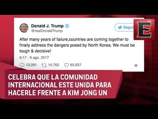 Debemos ser duros y decididos con Norcorea: Trump