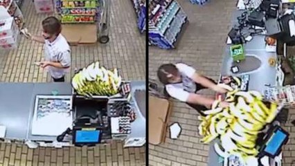 After Being Denied Beer Customer Takes Anger Out On Bananas And Windows