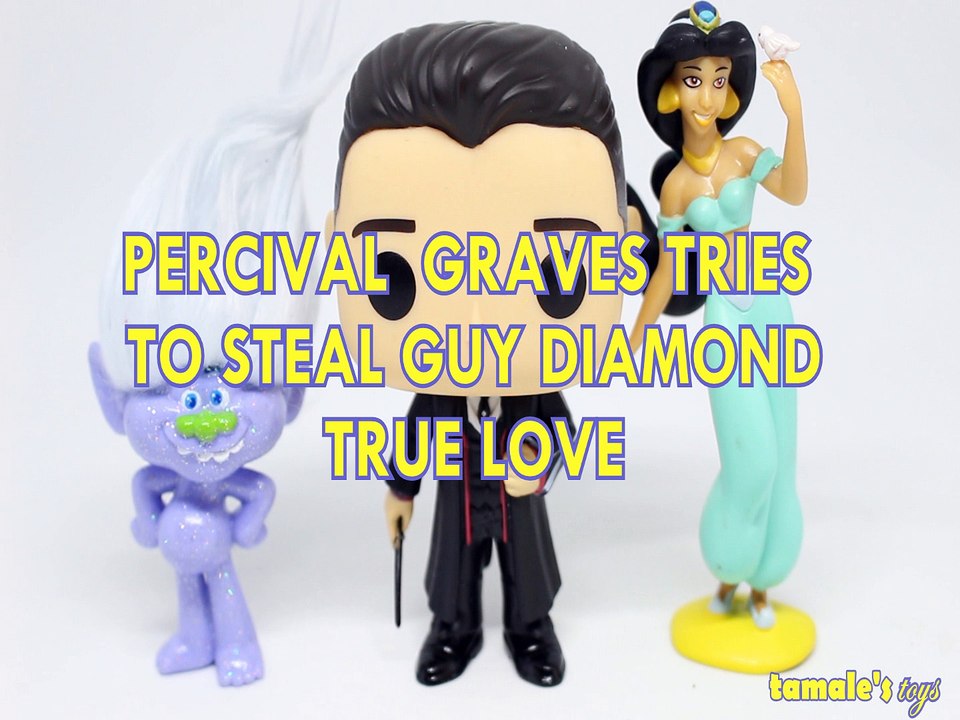 PERCIVAL GRAVES TRY TO STEAL GUY DIAMONDS TRUE LOVE TROLLS MOVIE PRINCESS JASMINE Toys BABY Videos, FANTASTIC BEASTS AND
