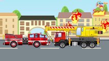 Cartoon for children Learn The Fire Truck rescue Cartoons for kids toddlers Cars and Truck CHALLENGE