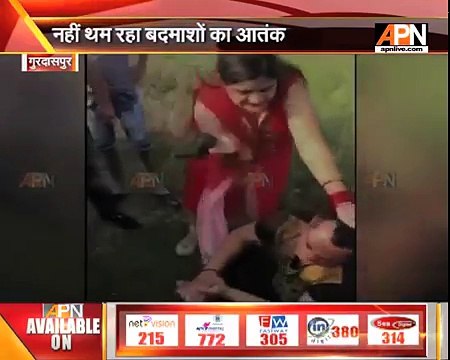 Viral video of woman beating up an alleged molester in Gurdaspur, Punjab