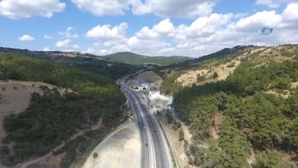 İzmir-Manisa Arasını 15 Dakikaya İndirecek... Sabuncubeli Tüneli Havadan Görüntülendi
