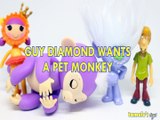 GUY DIAMOND WANTS A PET MONKEY MIA FINGERLING KITTY B BRAVE TROLLS MOVIE SHAGGY LALALOOPSY  Toys BABY Videos, DREAMWORKS