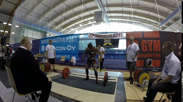Maastaveto 1 ryhmä 2 päivä. FPO Single Lift SM / WABDL World Cup, Turku, Finland, 26-27.8-2017