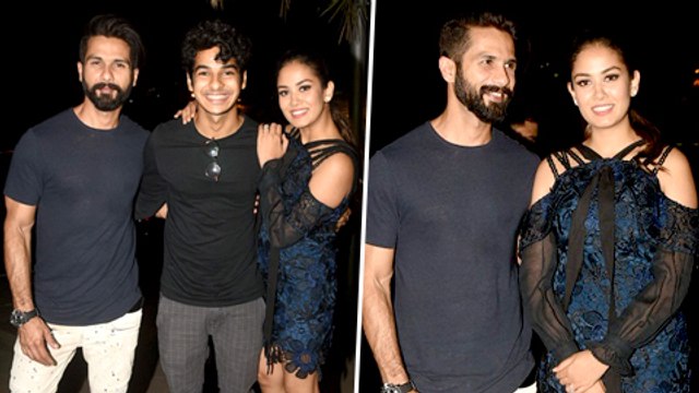 Shahid Kapoor, Ishaan Khatter Celebrate Mira Rajput Birthday At A Restaurant