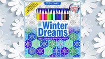 Download PDF Winter Dreams Christmas Adult Coloring Book Set With 24 Colored Pencils, Pencil Sharpener And Fireplace And Music DVD Included: Color Your Way To Calm FREE