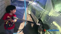 Et voiture enfants grue feu pour enfant un camion vidéos lavage Construction ryan toysreview ♥♥♥