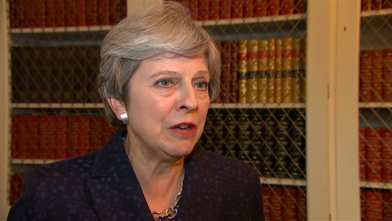 UK PM Theresa May defends response to Hurricane Irma