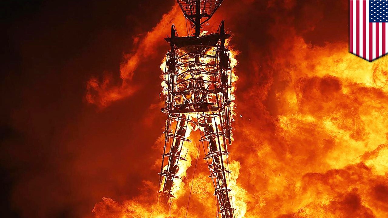 วิ่งเข้าสู่กองเพลิง เหยื่อ BURNING MAN ดับ