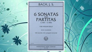Download PDF Bach, J.S. - 6 Sonatas and Partitas BWV 1001 1006 for Violin -by Galamian - International FREE